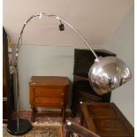 Arco style standard lamp with marble base
