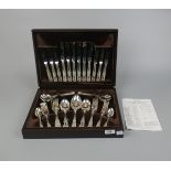 Canteen of silver plated cutlery