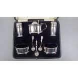 Silver 5 piece cruet set Birmingham 1919 - Approx weight 117g