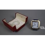 Cartier Paris travel clock in original case