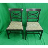 A pair of antique chairs