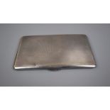 Hallmarked silver cigarette case - Approx weight: 221g
