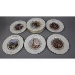 12 Coalport Christmas plates together with 5 Royal Grafton plates