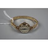 Gold cased watch - Mira