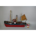 Scratch built model of a fishing vessel