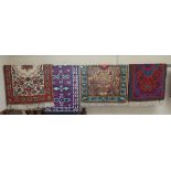4 patterned rugs
