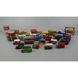 Collection of die cast commercial vehicles
