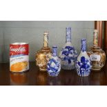 Collection of small Oriental bud vases