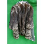 Authentic fox fur three quarter length coat
