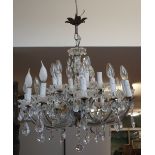 Antique French 18 branch chandelier - c1910