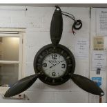 Large aviation themed wall clock