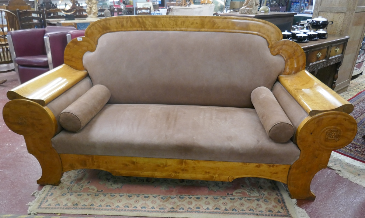 Antique Viennese Biedermeier sofa ? Length 215cm
