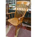 Slat back Windsor armchair