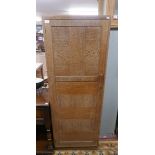 Heals of London style limed oak tall cabinet - Size: W:61cm D:46cm H:170cm