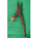 Polynesian ceremonial hardwood hammer