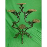 Cast iron plant stand - Approx height: 102cm