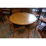 Blonde elm table and 4 chairs