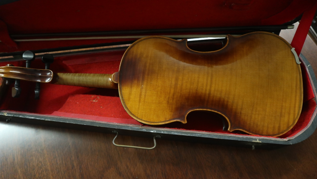 Full size violin in case - German late 19thC - Bild 5 aus 10