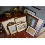 Collection of pictures to include oils, watercolours etc