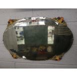 Vintage bevelled glass mirror