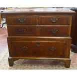 Early walnut chest of drawers - Approx size W: 98cm D: 51cm H: 89cm