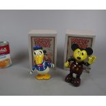 2 Micky Mouse and friends tin plate toys