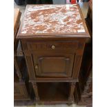 Marble topped pot cupboard