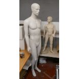 Large mannequin - Approx height: 191cm together with child mannequin