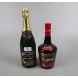 Bottle of Henry Desroches Brut together with bottle of Tia Maria liquor