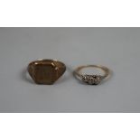 2 x 9ct gold rings