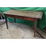 Early fruitwood table - Size: L: 151cm W: 76cm H: 76cm