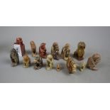 Collection of soapstone carvings