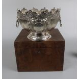 Fine Britannia hallmarked silver punch bowl dated 1893 by Lambert, Coventry Street London in