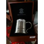 Crown & Rose pewter tankard engraved aerospace