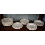 Collection of white Wedgwood china