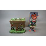 2 wind up tin plate toys