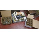 Collection of pub items to incude glasses, beer mats etc