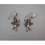 Pair of silver earrings - Cupid