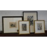 Collection of signed architectural prints