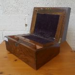 Mahogany writing box