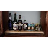 Collection of booze to include Captain Morgan etc
