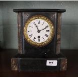 Slate mantle clock