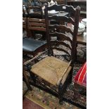 Georgian ladder back chair