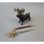 Collection of novelty bullfighter items