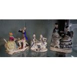 Collection of ceramics to include Capodimonte