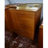'Nils Jonsson' 4 drawer chest (stamped under) - Approx size: W: 48cm D: 40cm H: 70cm