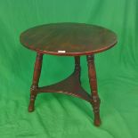 Holland & Son circular occasional table (stamp under)