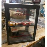 Display cabinet marked Lucas accessories