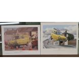 Artist signed L/E prints by Robert Tomlin Only Fools and Horses - Hot Rod & Coq (Up) Au Vin