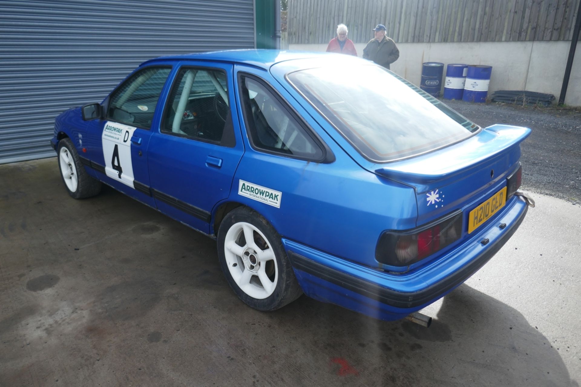 H reg 1990 Ford Sierra 4x4 rally car with V6 Cosworth engine running order with roll cage, fuel cell - Image 5 of 15